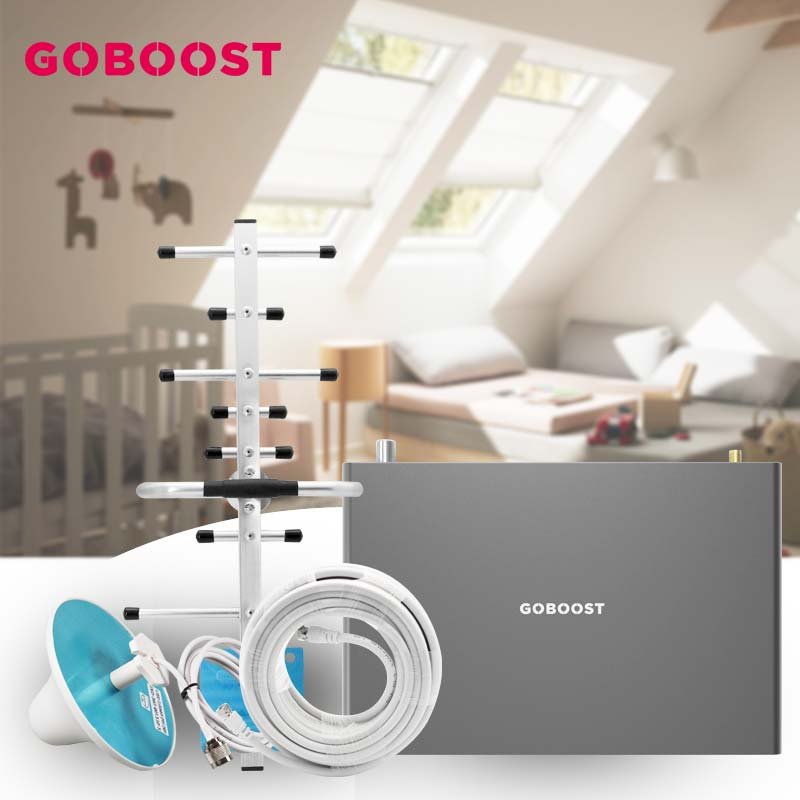 Goboost vodafone mobiis DCS GSM CDMA 1800 850mhz network mobile 4g signal booster repeater for vehicle home
